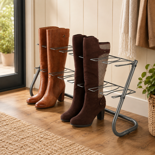 4-Pair Metal Boot Organizer