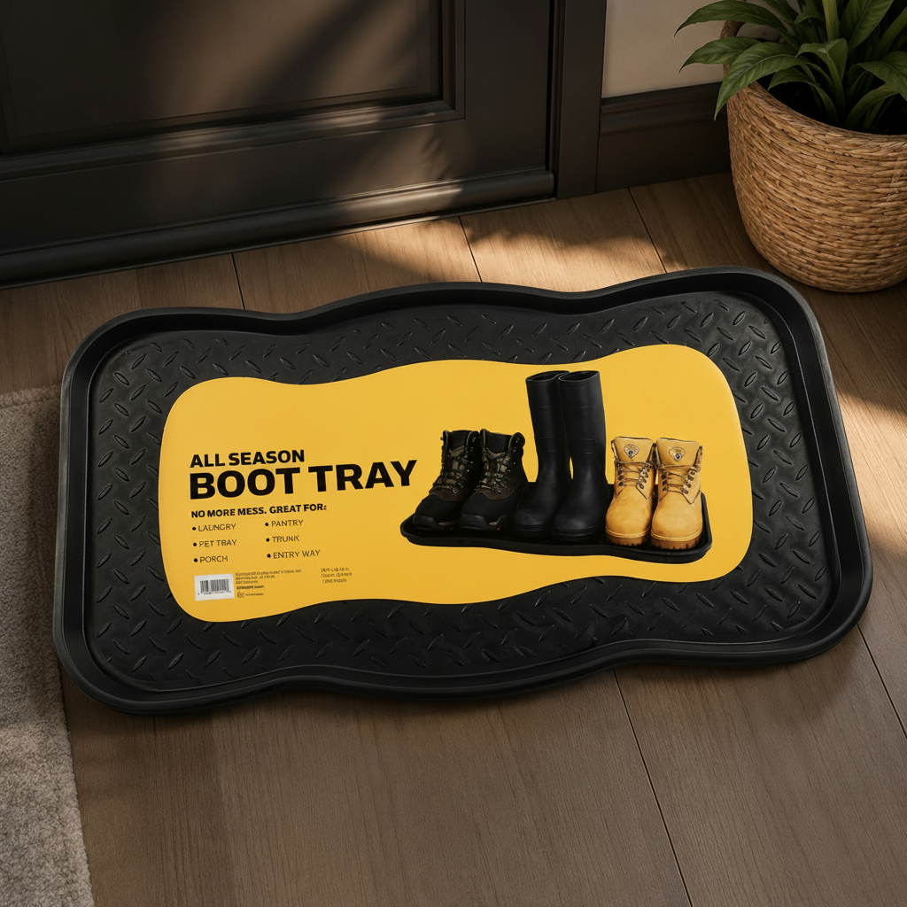 Heavy-Duty Boot & Shoe Tray