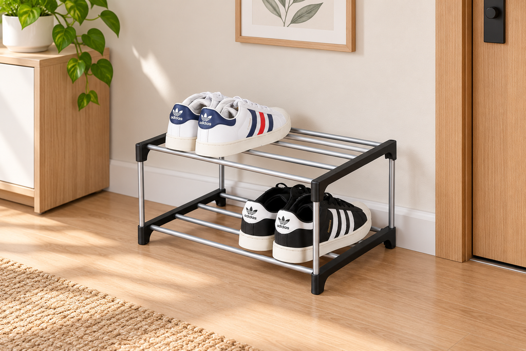 2-Tier Compact Shoe Rack