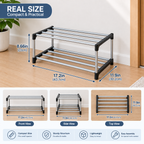2-Tier Compact Shoe Rack