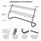 4-Pair Metal Boot Organizer