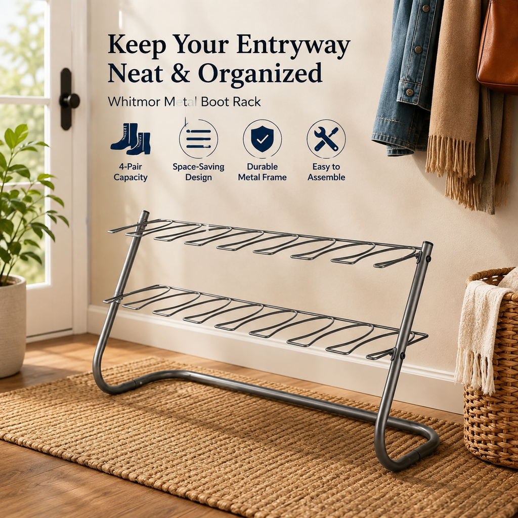 4-Pair Metal Boot Organizer