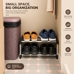 2-Tier Compact Shoe Rack
