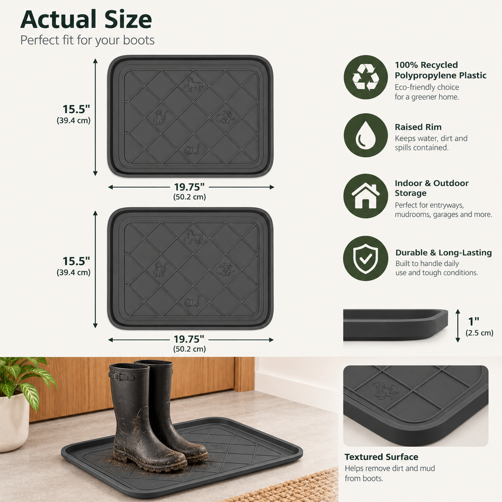 All-Weather Boot Tray Set